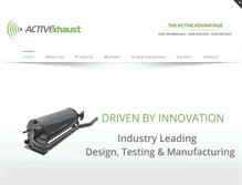 Tablet Screenshot of activexhaust.com